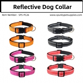 Reflective Dog Collar padded adjustable