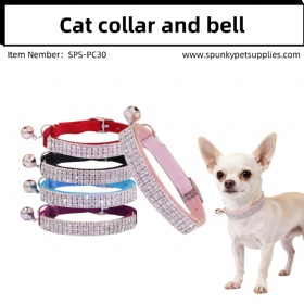 Rhinestones Cat Collar Soft Velvet